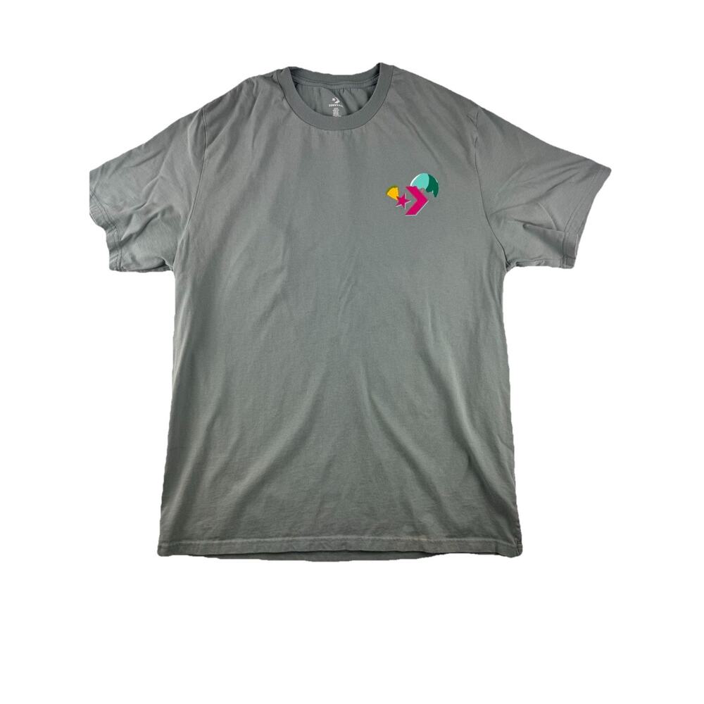 Converse Tropical Drink Graphic T-Shirt Men’s XL Sage Green Chevron Star